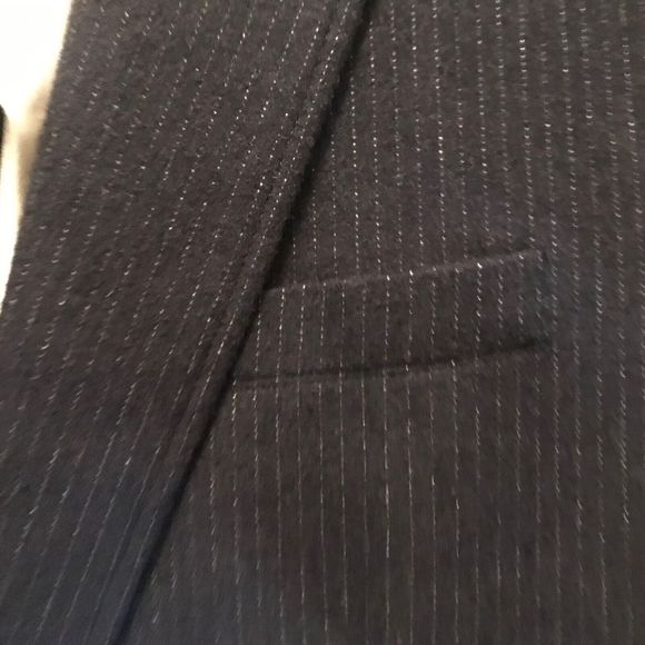 Never worn J.C. Rags Pinstripe Wool Blazer Tailored Fit Surgeon's Cuff Men L - Picture 9 of 11